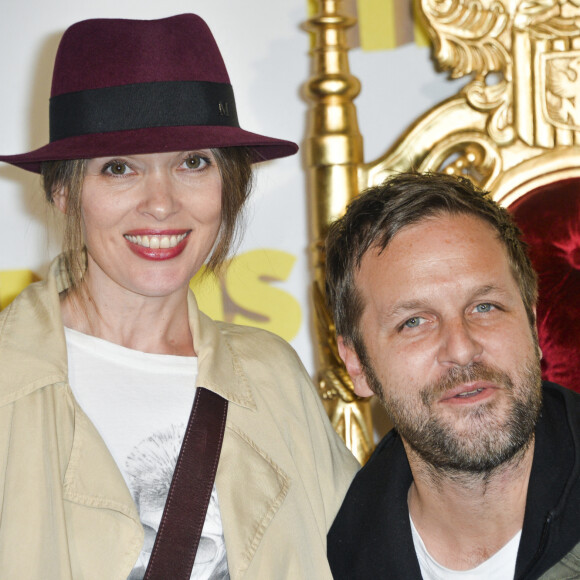 Anne Marivin enceinte et son ancien compagnon Joachim Roncin - Avant première du film "Les Minions" au Grand Rex à Paris le 23 juin 2015. 