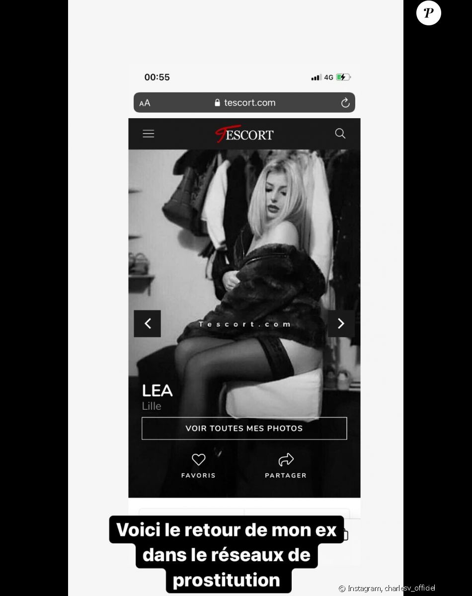 Charles Vassal (Les Ch'tis) affiche le profil d'escort de son ex Sarah en story Instagram
