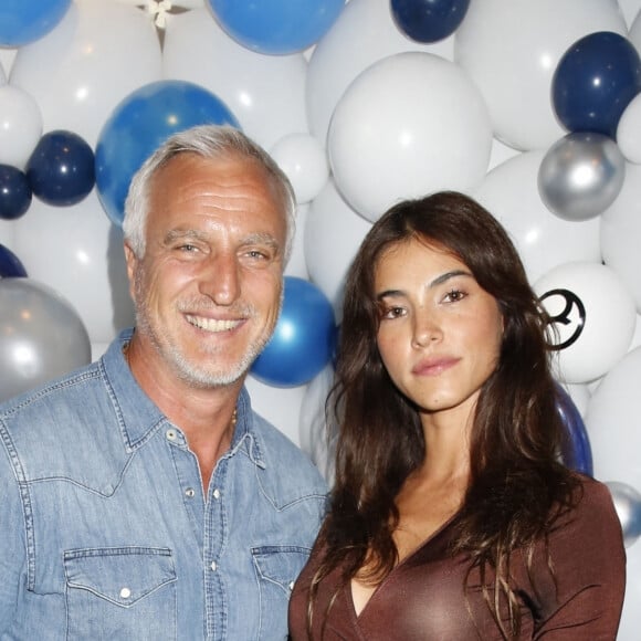 David Ginola et sa compagne Maeva Denat assistent au lancement de la première poussette électrique, ePRIAM de Cybex, le au White Space à Londres, Royaume Uni, le 18 juin 2019.