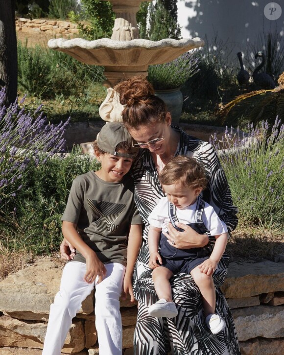 Rachel Legrain-Trapani et ses fils Gianni et Andréa sur Instagram.