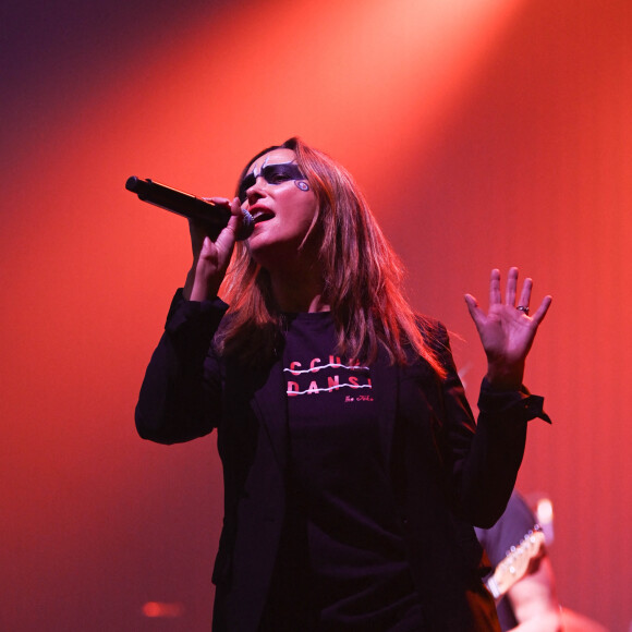 Exclusif - Sandrine Quetier en concert avec son groupe "The Jokers" en première partie du concert de J-B Guégan à la Seine Musicale à Boulogne le 19 janvier 2020. © Coadic Guirec/Bestimage