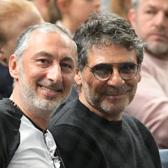 Pascal Elbé et un ami - People lors de la finale du tournoi Rolex Paris Masters 2019 à Paris le 3 novembre 2019. © Veeren - Perusseau / Bestimage 