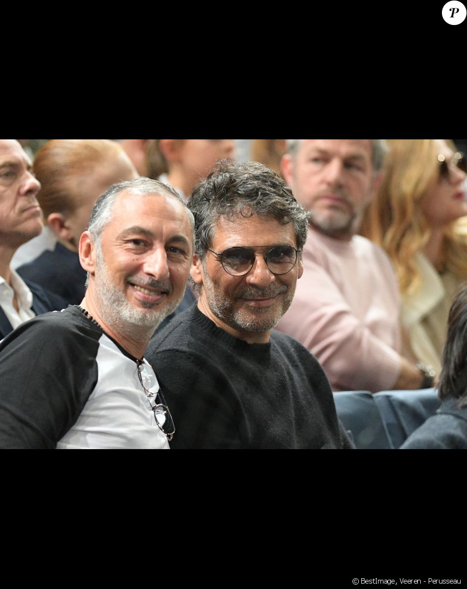 Pascal Elbé et un ami - People lors de la finale du tournoi Rolex Paris Masters 2019 à Paris le 3 novembre 2019. © Veeren - Perusseau / Bestimage