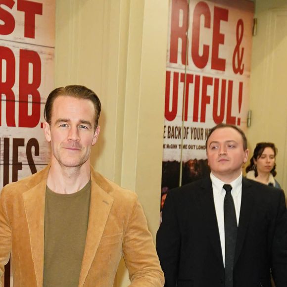James Van Der Beek - Les célébrités assistent à la générale de la comédie musicale "Girl From The North Country" au théâtre Belasco à New York, le 5 mars 2020. 