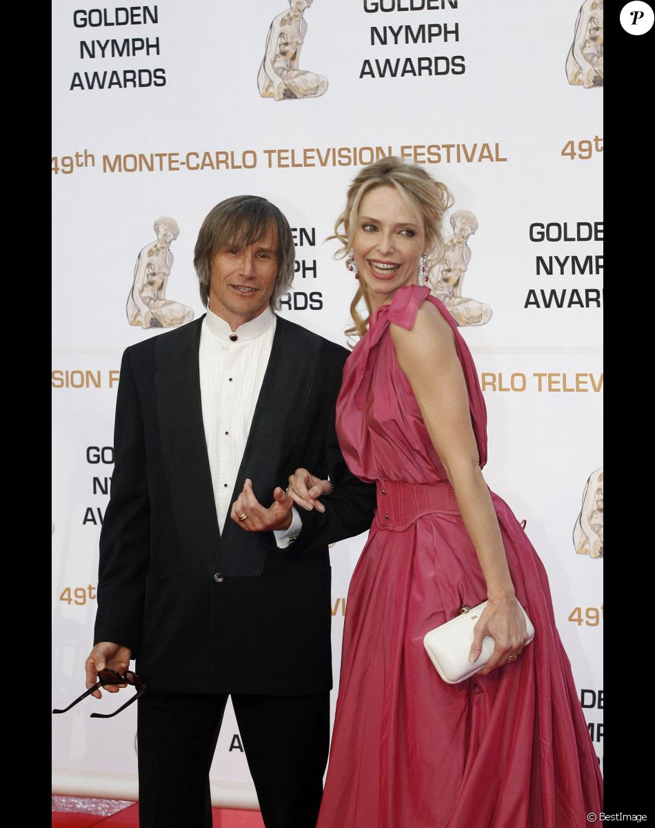 Bernard Lignon et sa femme Tonya Kinzinger lors de la cérémonie de clôture du 49e Festival de Télévision de Monte-Carlo, le 11 juin 2009.