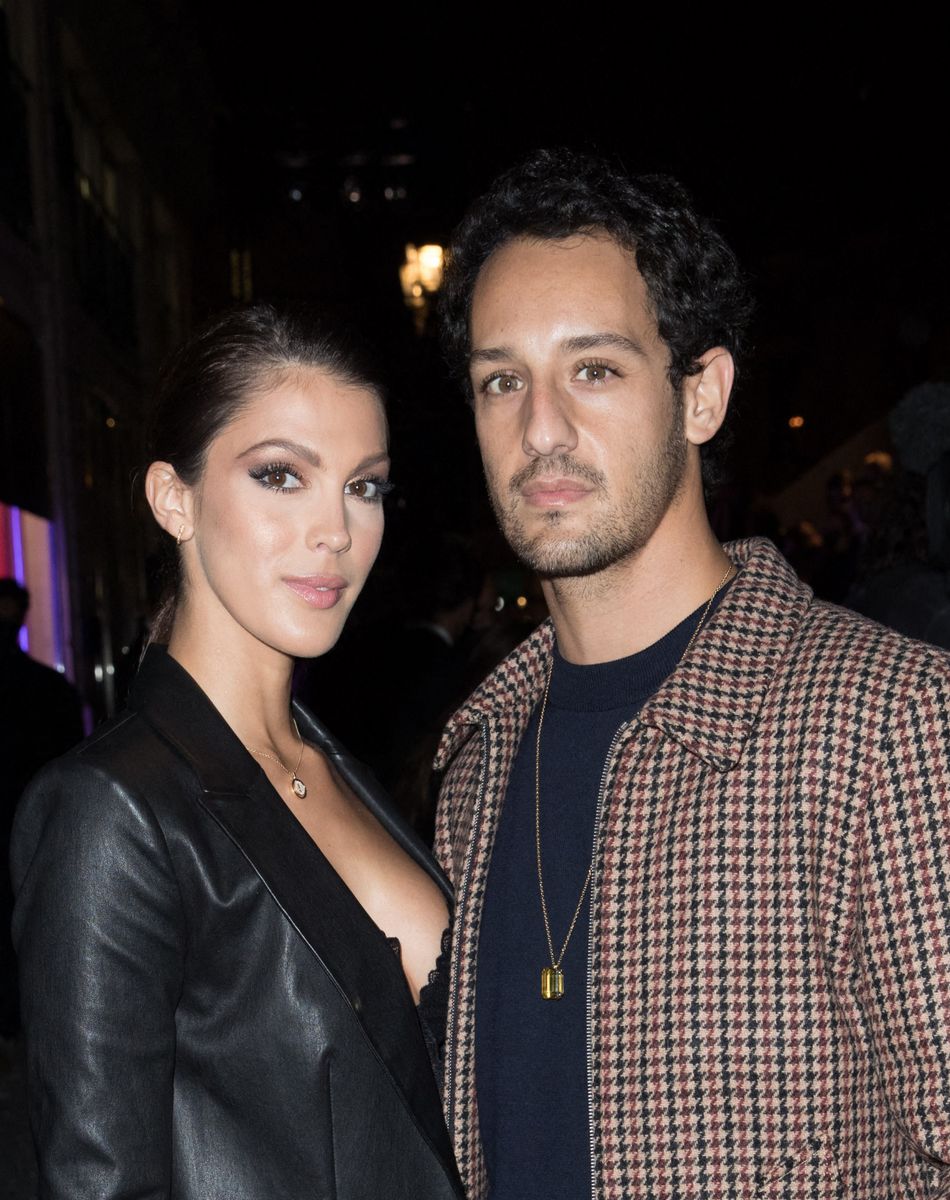 Iris Mittenaere, son compagnon Diego El Glaoui - Frontrow lors du défilé Etam Live Show à Paris. © Pool Agence Bestimage