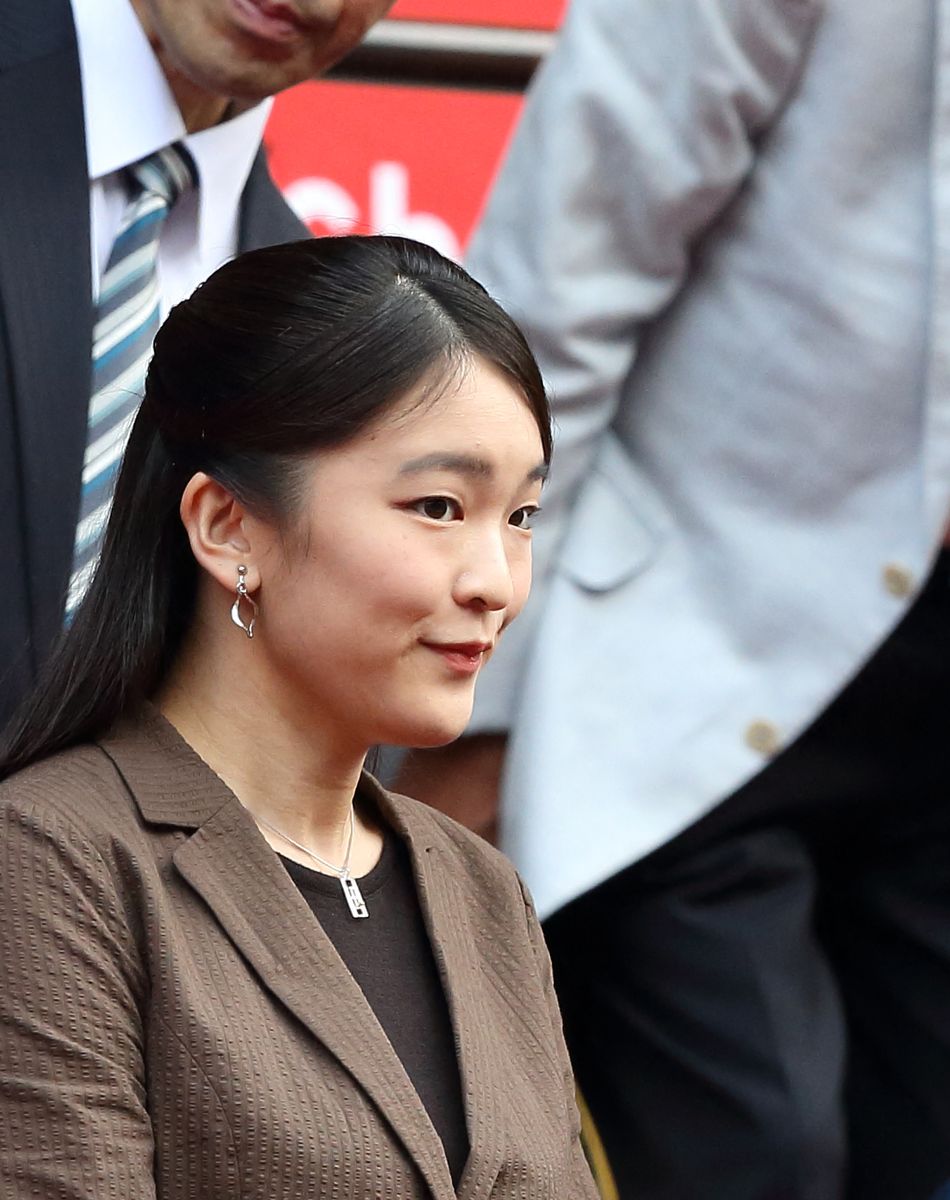 La princesse Mako d'Akishino assiste à l'Open de Tennis du Japon le 8 octobre 2017.