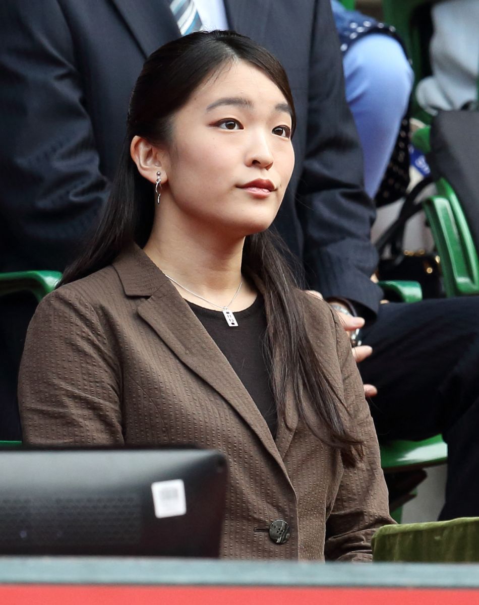La princesse Mako d'Akishino assiste à l'Open de Tennis du Japon le 8 octobre 2017.
