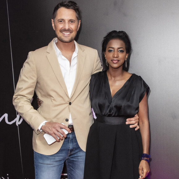 Exclusif - Vincent Cerutti et Hapsatou Sy - Le Grand Dîner du 14 juillet, sur le rooftop de l'hôtel Pullman Tour Eiffel à Paris, France, le 14 juillet 2021. © Jack Tribeca/Bestimage