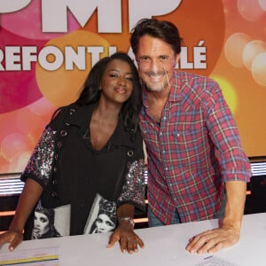 Exclusif - Vincent Cerutti et sa compagne Hapsatou Sy - Première émission "TPMP Elles refont la télé", une version féminine de "Touche pas à mon poste !" sur C8 © Jack Tribeca/Bestimage