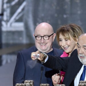 Josiane Balasko, Michel Blanc, Thierry Lhermitte, Marie-Anne Chazel, Gérard Jugnot - 46e cérémonie des César à l'Olympia à Paris. Le 12 mars 2021. © Pierre Villard/ Pool / Bestimage