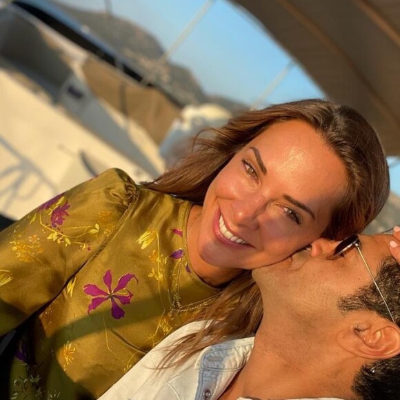 Jamel Debbouze et son épouse Mélissa Theuriau sur Instagram. Le 18 juillet 2021.