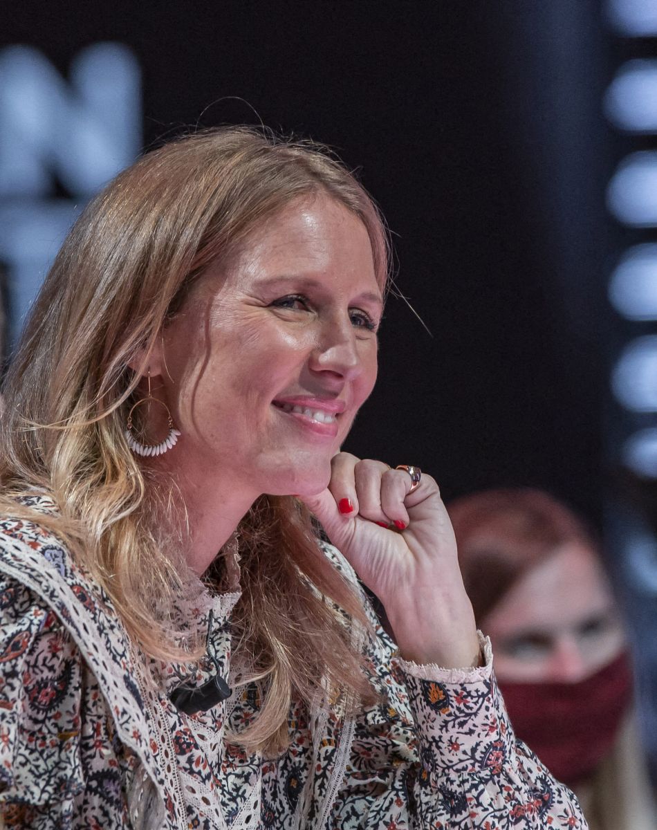 Exclusif - Katherine Pancol, Agathe Lecaron - Enregistrement de l'émission "On est presque en direct" (OEED) présentée par L. Ruquier et diffusée sur France 2 le 7 novembre 2020. © Jack Tribeca / Bestimage