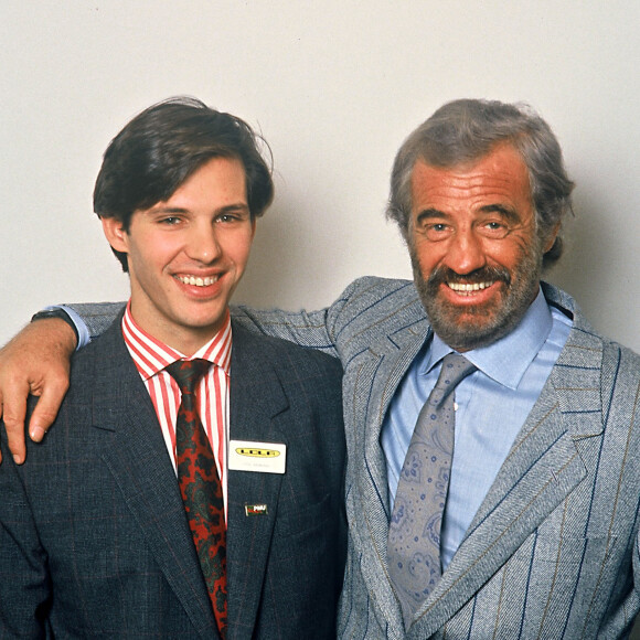 Jean-Paul Belmondo avec son fils Paul.