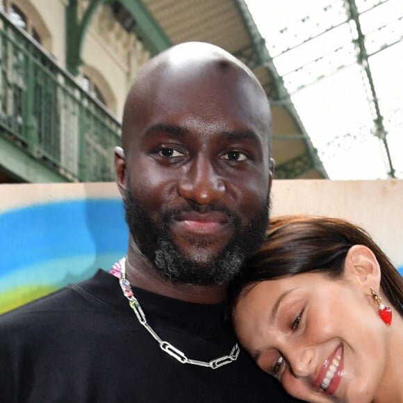 Bella Hadid et Virgil Abloh - Défilé de mode Automne-Hiver Off White "Laboratory of fun" à Paris, le 4 juillet 2021. © Veeren Ramsamy - Christophe Clovis /Bestimage