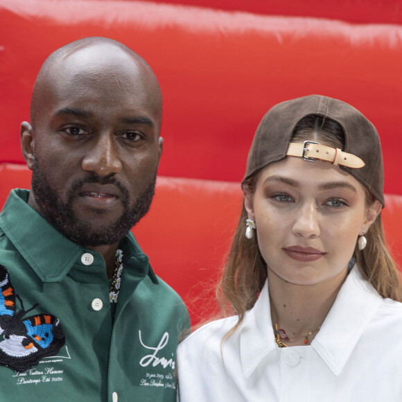 Virgil Abloh (directeur artistique Louis Vuitton Homme) et Gigi Hadid - Photocall du défilé Louis Vuitton mode Hommes printemps-été à Paris, le 20 juin 2019. © Olivier Borde / Bestimage 