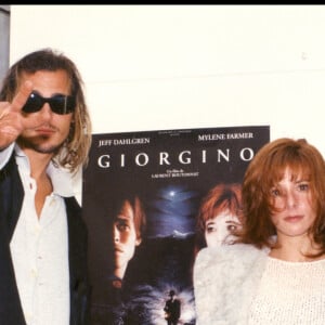 Rétro - Laurent Boutonnat a perdu sa mère Marielle Boutonnat - Archives - Jeff Dahlgren, Mylène Farmer et Laurent Boutonnat à la première du film "Giorgino" 