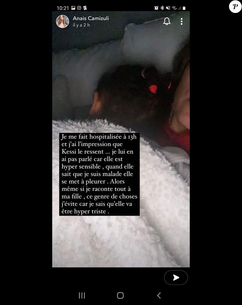 Anaïs Camizuli contrainte d'être de nouveau hospitalisée, le 1er décembre 2021