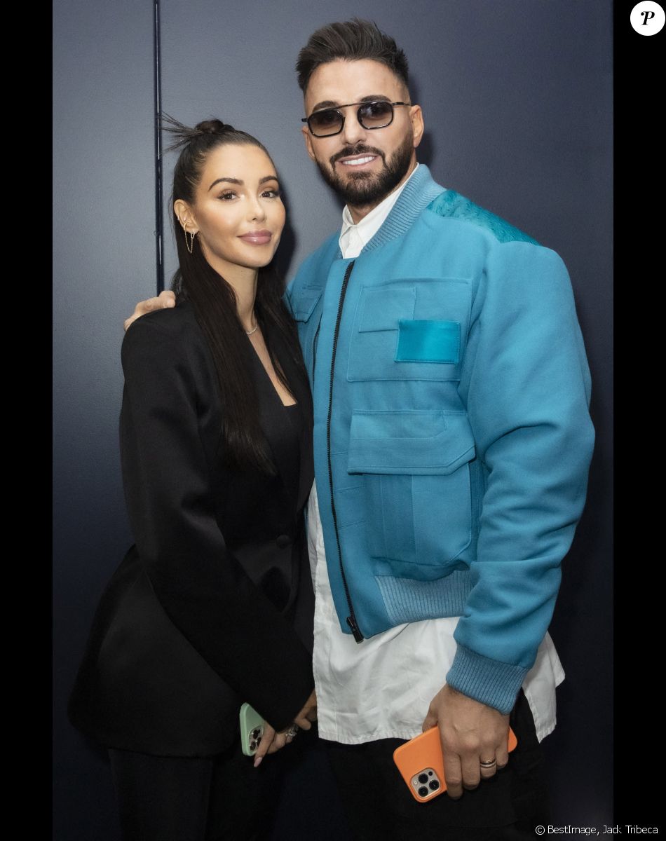 Exclusif - Nabilla Benattia et son mari Thomas Vergara - Nabilla Benattia, son mari Thomas Vergara et leur fils Milann posent lors de l'avant première du documentaire "Nabilla sans filtre" (Amazon Prime Vidéo) à Paris © Jack Tribeca / Bestimage