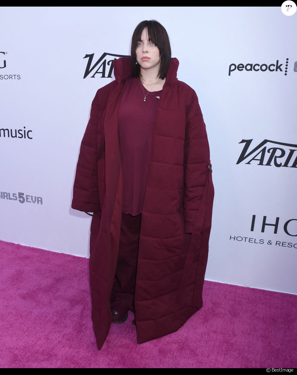 Billie Eilish au photocall de la soirée Variety 2021 Music Hitmakers Brunch à Los Angeles le 4 décembre 2021.
