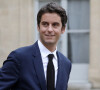Gabriel Attal, Porte-parole du Gouvernement à la sortie du conseil des ministres, le 20 octobre 2021, au palais de l'Elysée, à Paris. © Stéphane Lemouton / Bestimage