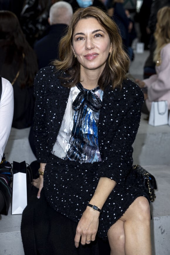 Sofia Coppola assiste au défilé de mode Chanel, collection Métiers d'Art 2021-2022 au 19M. Paris, le 7 décembre 2021 © Olivier Borde / Bestimage