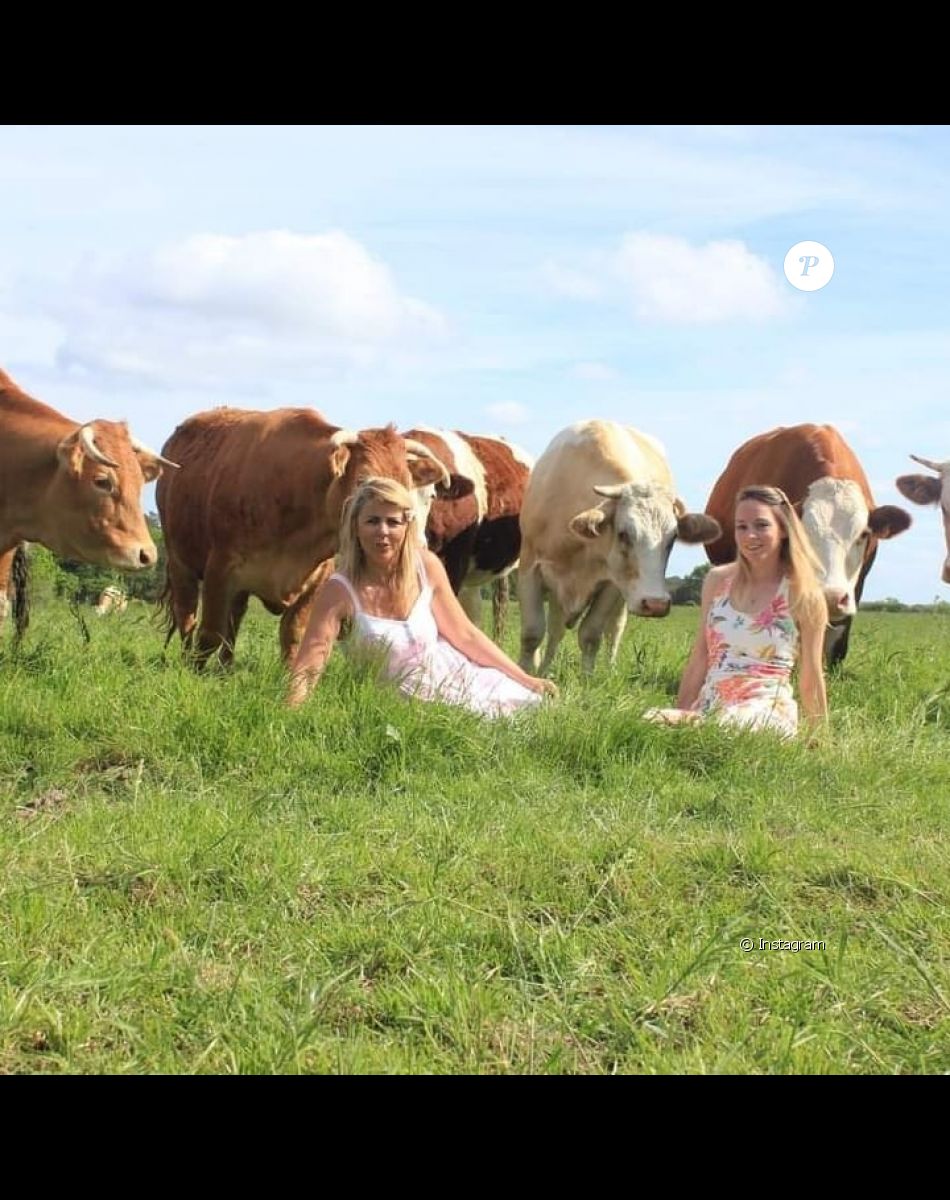 Nathalie de "L'amour est dans le pré" avec sa fille
