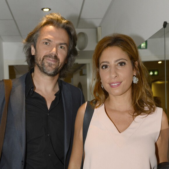 Aymeric Caron et Léa Salamé - Enregistrement de l'émission "Vivement Dimanche" à Paris le 3 septembre 2014.