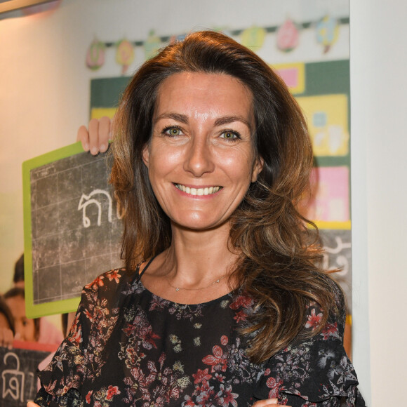 Anne-Claire Coudray lors de la clôture de l'opération "Levons le doigt pour l'éducation des filles" chez We Are à Paris. © Coadic Guirec / Bestimage