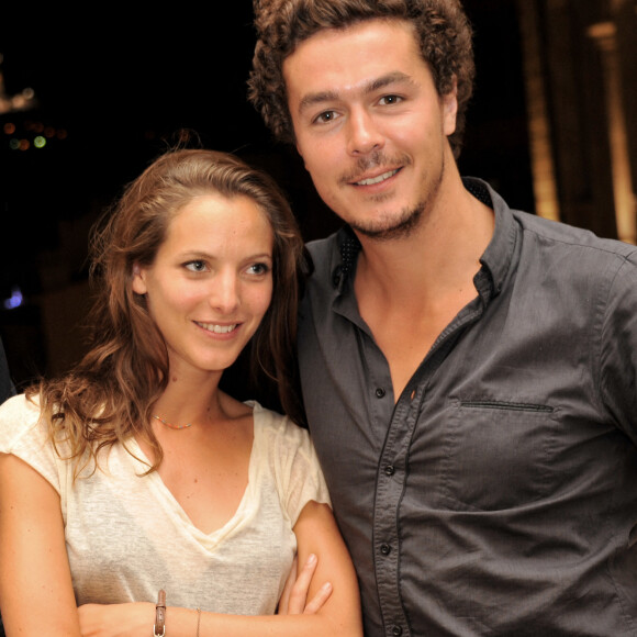 Exclusif - Les comediens de la serie "Plus Belle la Vie", Elodie Varlet ( Estelle) et son compagnon Jeremie Poppe ( Romain) posent a l'hotel Intercontinental de Marseille