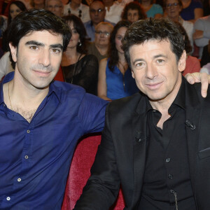 David-Francois Moreau et son frère Patrick Bruel - Enregistrement de l'émission "Vivement Dimanche" à Paris.