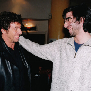 Patrick Bruel et son frère, David Moreau en 2001.