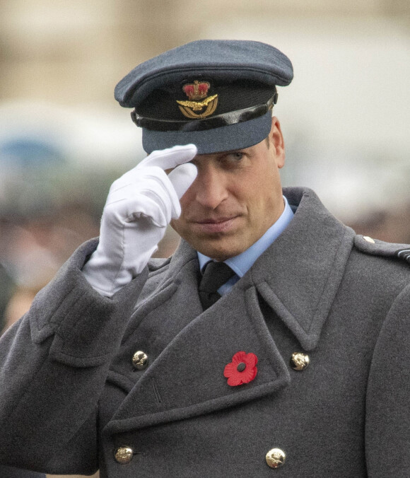 Le prince William, duc de Cambridge, et Catherine (Kate) Middleton, duchesse de Cambridge, lors du "Remembrance Sunday Service" à Londres, le 14 novembre 2021. 