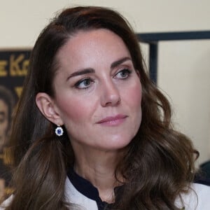 Catherine (Kate) Middleton, duchesse de Cambridge, visite le musée de la guerre (L'Imperial War Museum London) à Londres, Royaume Uni, le 10 novembre 2021. 