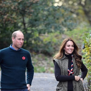 Le prince William, duc de Cambridge et Catherine (Kate) Middleton, duchesse de Cambridge célèbrent la campagne des scouts "Promise To The Planet" à Londres le 1er novembre 2021.