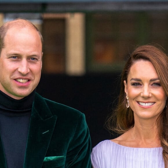 Le prince William, duc de Cambridge, Catherine (Kate) Middleton, duchesse de Cambridge - Première cérémonie de remise des prix Earthshot au Palace Alexandra à Londres le 17 octobre 2021.