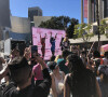 Joie des fans de Britney Spears lors du Rally Free Britney à Los Angeles le 12 novembre 2021 après la décision de justice qui libère la star américaine de sa tutelle après 13 ans.