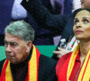 L'ancien joueur de tennis Manolo Santana et sa femme Claudia Rodriguez - L'Espagne remporte la Coupe Davis à Madrid, le 24 novembre 2019, grâce à la victoire de R. Nadal contre D. Shapovalov (6-3, 7-6).