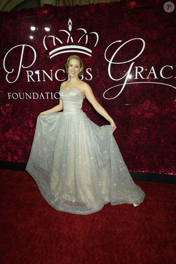 Jazmin Grace-Grimaldi au photocall de la soirée Princess Grace Awards 2019 à l'hôtel Plaza de New York le 25 novembre 219.