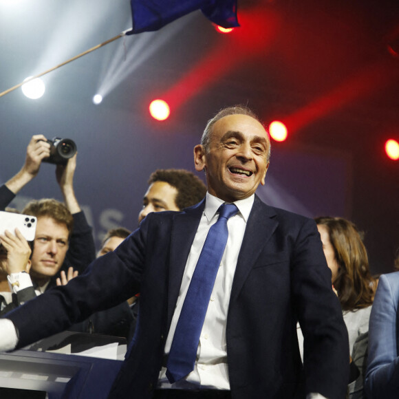 Premier meeting d'Eric Zemmour, candidat à l'élection présidentielle avec son parti "Reconquête !" à Villepinte le 5 décembre 2021.