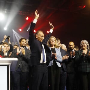 Premier meeting d'Eric Zemmour, candidat à l'élection présidentielle avec son parti "Reconquête !" à Villepinte le 5 décembre 2021.