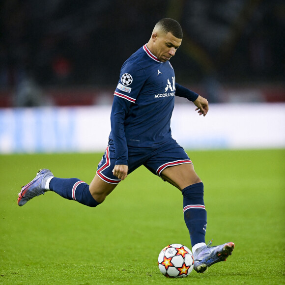 Kylian Mbappé (PSG) - Match de Ligue Des Champions "PSG - Bruges" (4-1) au Parc des Princes à Paris le 7 décembre 2021. © JB Autissier/Panoramic/Bestimage