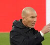 Zinedine Zidane - Match de football en Liga : Le Real Madrid est à égalité avec Seville 2-2 au Stade Alfredo-Di-Stéfano le 9 mai 2021. © Acero/Alterphotos/Panoramic / Bestimage