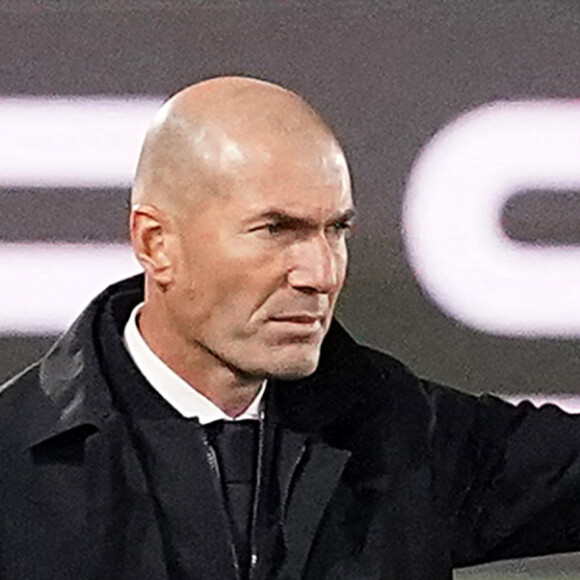 Zinedine Zidane - Match de football Real Madrid vs Inter Milan, League des Champions le 3 novembre 2020.