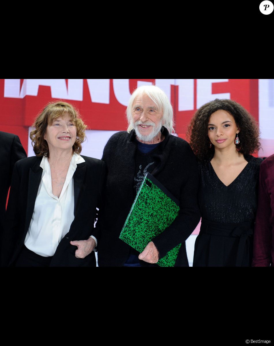 Jane Birkin, Pierre Richard, Maë Defays - Enregistrement de l'émission "Vivement Dimanche" présentée par M.Drucker. © Guillaume Gaffiot / Bestimage
