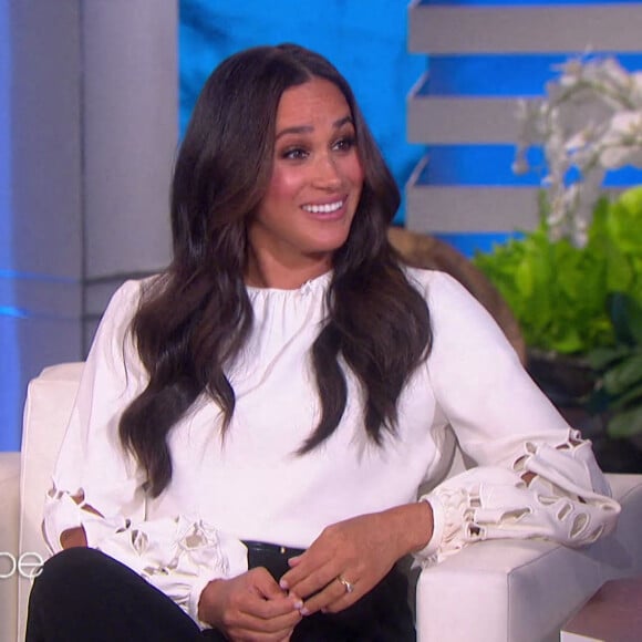 Meghan Markle sur le plateau de l'émission "The Ellen Show" à Los Angeles.