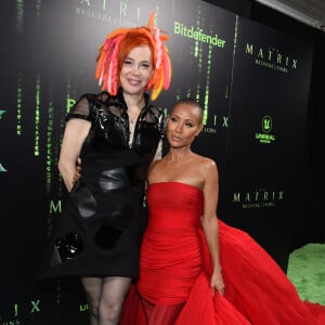 Lana Wachowski et Jada Pinkett Smith - Première de "The Matrix Resurrections" à San Francisco, le 18 décembre 2021. 