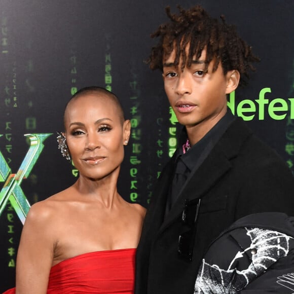 Jada Pinkett Smith et Jaden Smith - Première de "The Matrix Resurrections" à San Francisco, le 18 décembre 2021. 