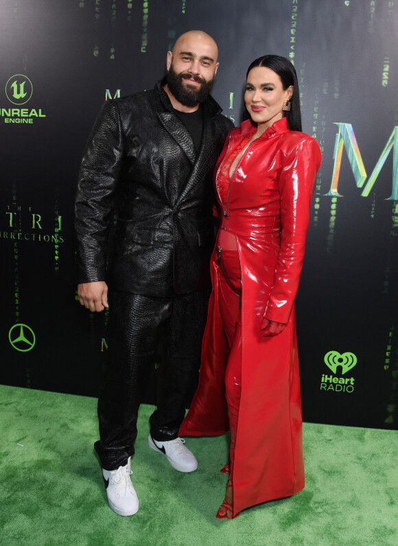Miro et C.J. Perry - Première de "The Matrix Resurrections" à San Francisco, le 18 décembre 2021. 