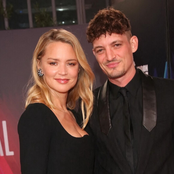 Virginie Efira et Niels Schneider lors du London Film Festival à Londres, le 16 octobre 2021.